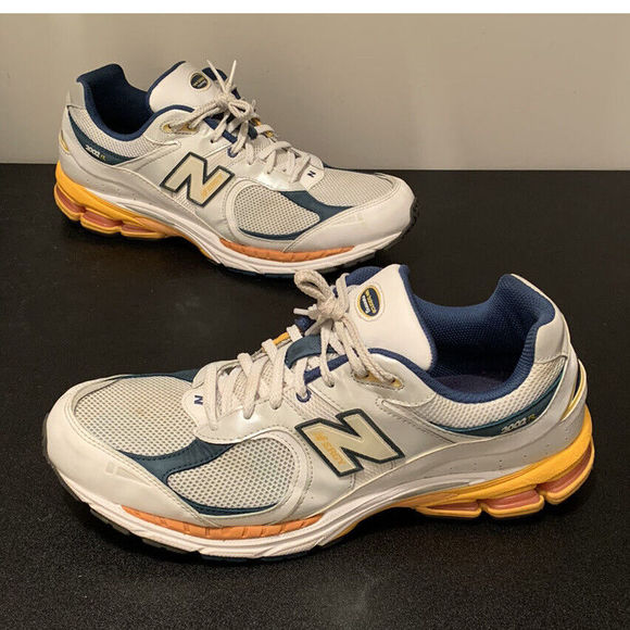 New Balance Other - New Balance 2002r White Yellow Lagoon Blue M2002RLA Men’s Size 14